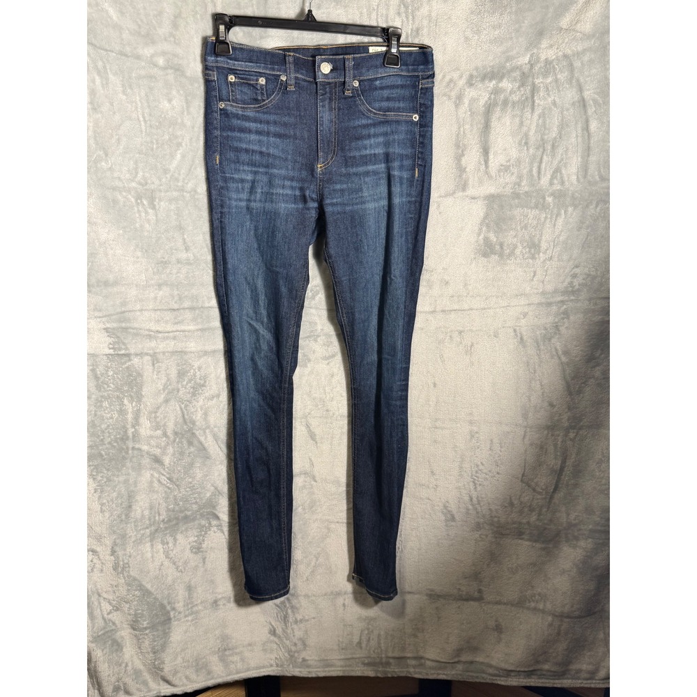 Rag Bone Jean 10 Inch Skinny Dark Wash‎ Women Size 27 100% cotton